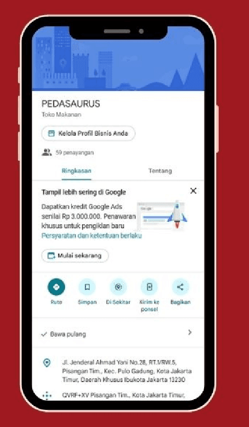 Pedasaurus Google Business Profile screenshot